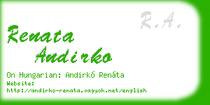 renata andirko business card